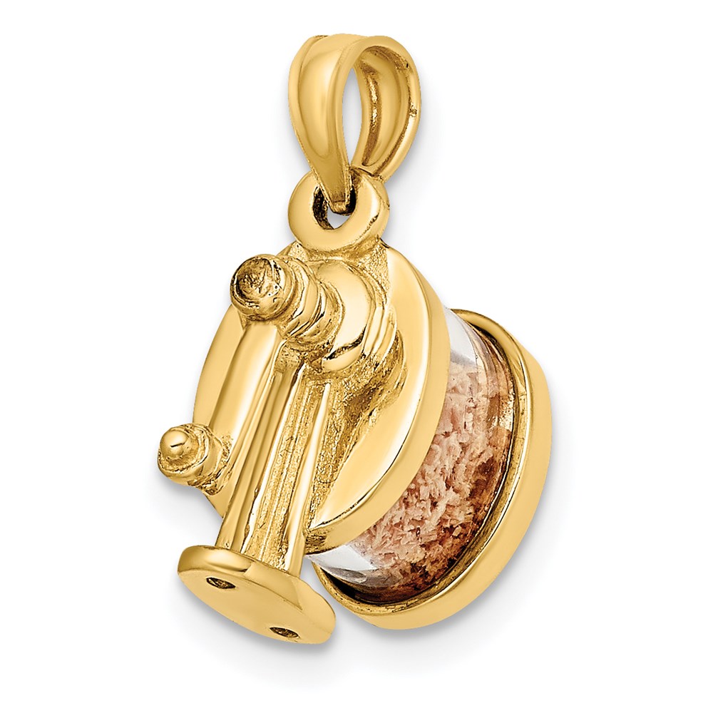 14K 3-D Moveable Pencil Sharpener Charm