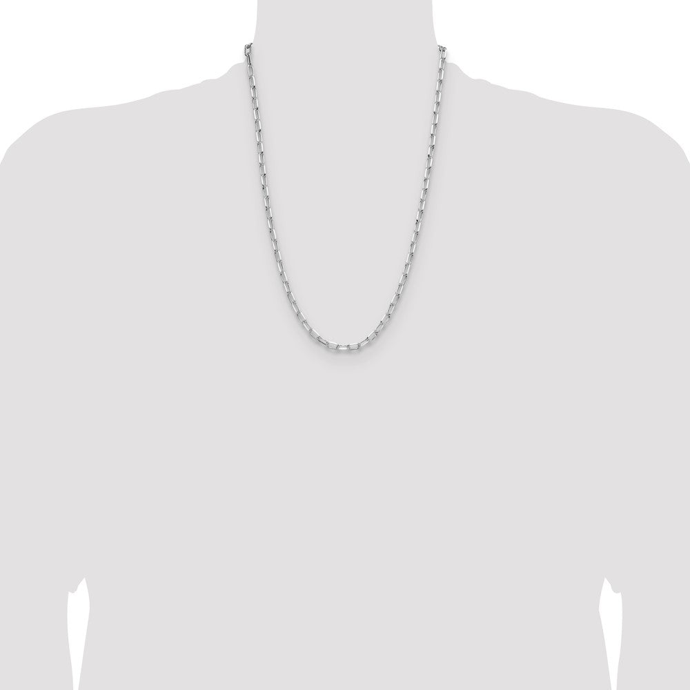 Sterling Silver Rhodium-plated 4.65mm D/C Forzantine Chain