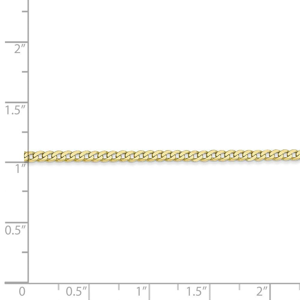10k 2.2mm Flat Beveled Curb Chain