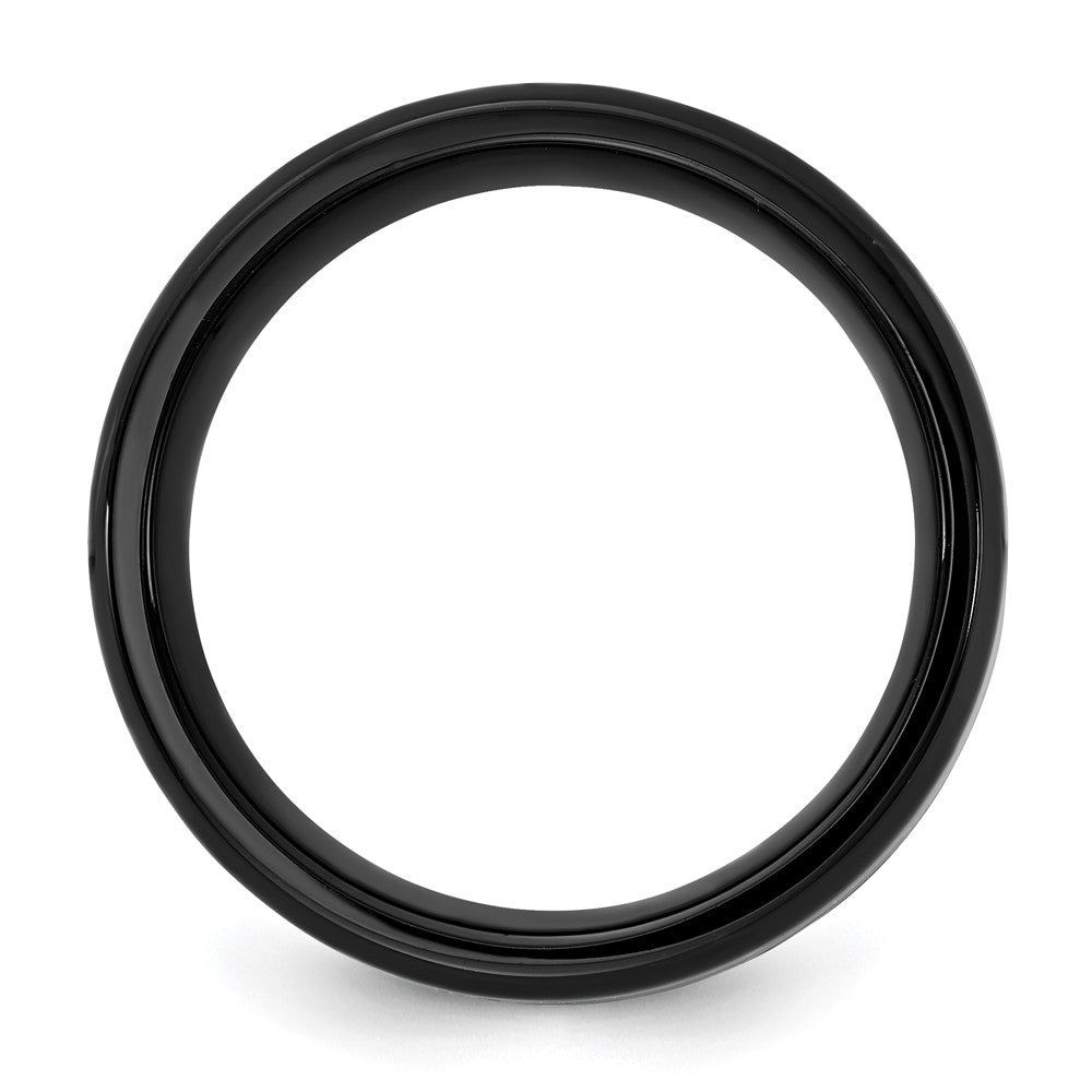 Stainless Steel 1/4CTW Rd Black Diamond GTS WB