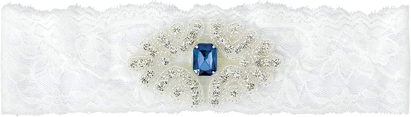 Lace Bridal Garter (One Size Fits Most) (Lace With Rhinestone)