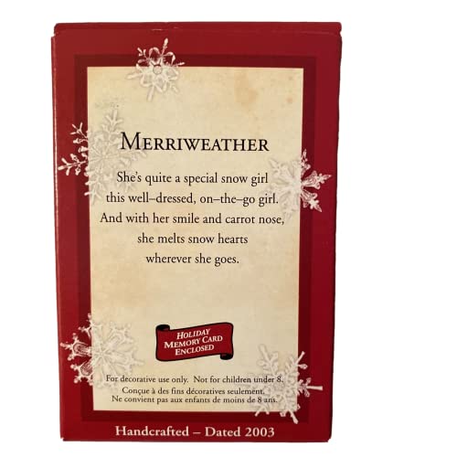 Merriweather 2003 Hallmark Keepsake Ornament