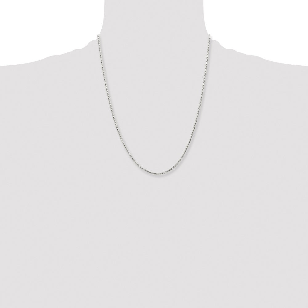 Stainless Steel Polished 2.5mm 22in Fancy Link Chain