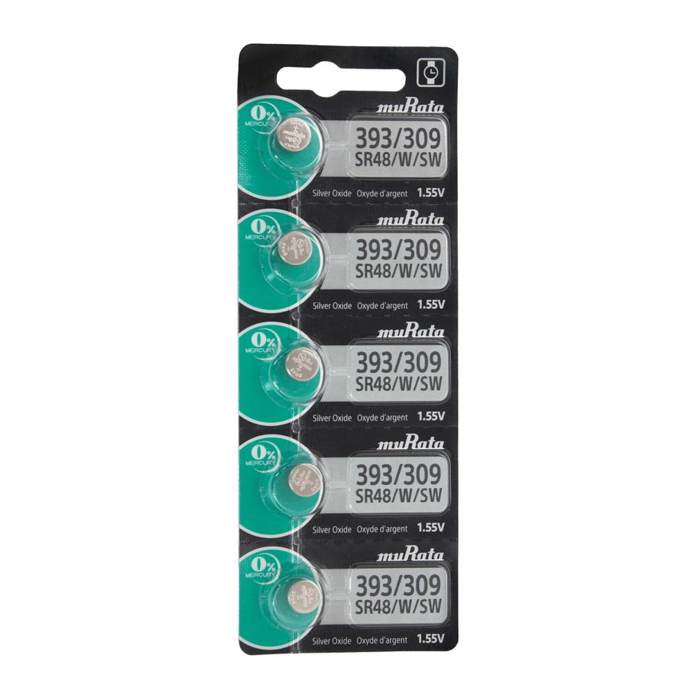 Pkg/5 Type 393/309 MuRata Watch Battery Tear Strip QSWB393