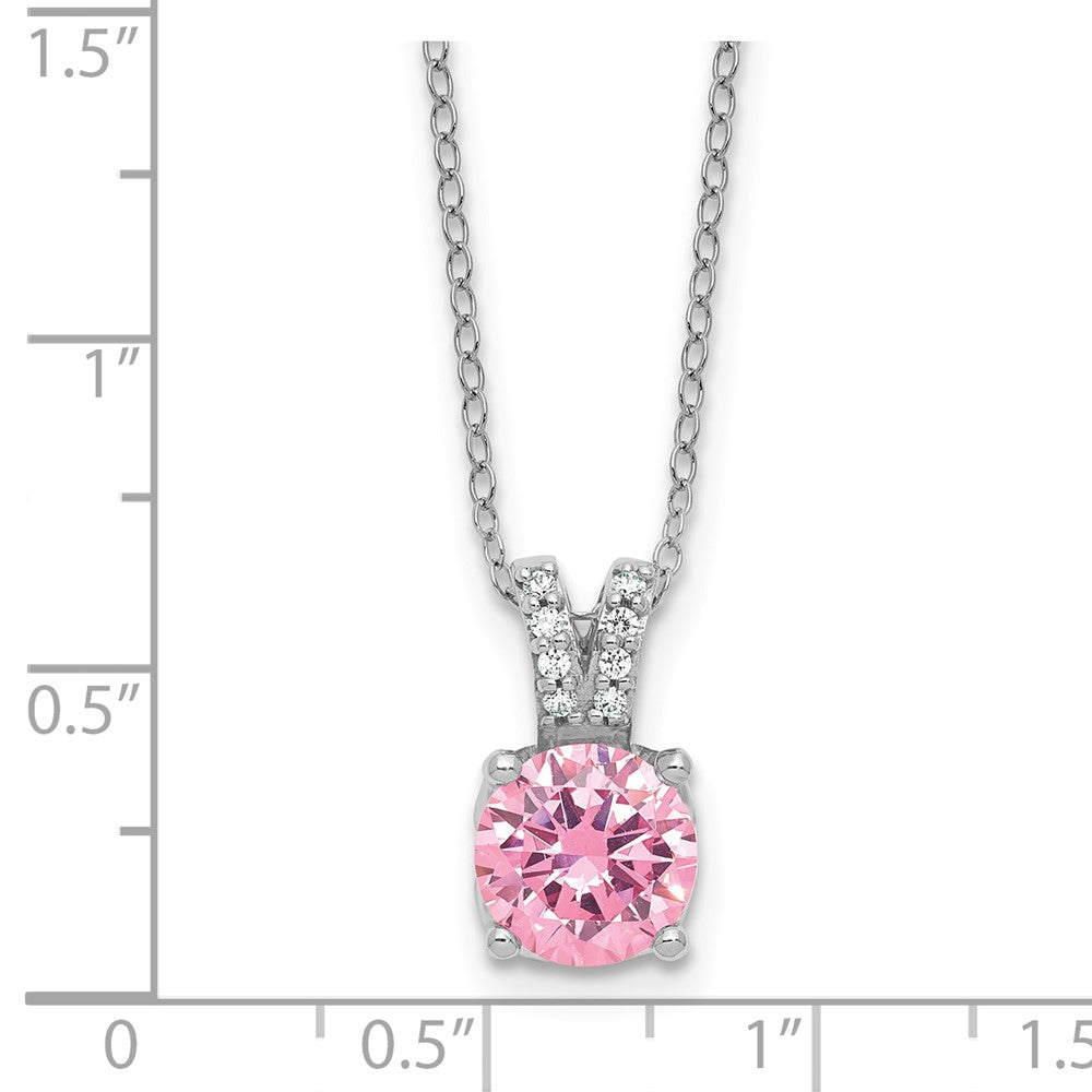 SS CZ Pend Necklace