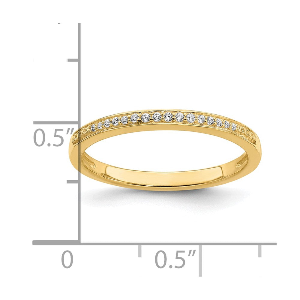 10k 1/15 carat Lab Grown Diamond VS/SI+ G+ Complete Wedding Band