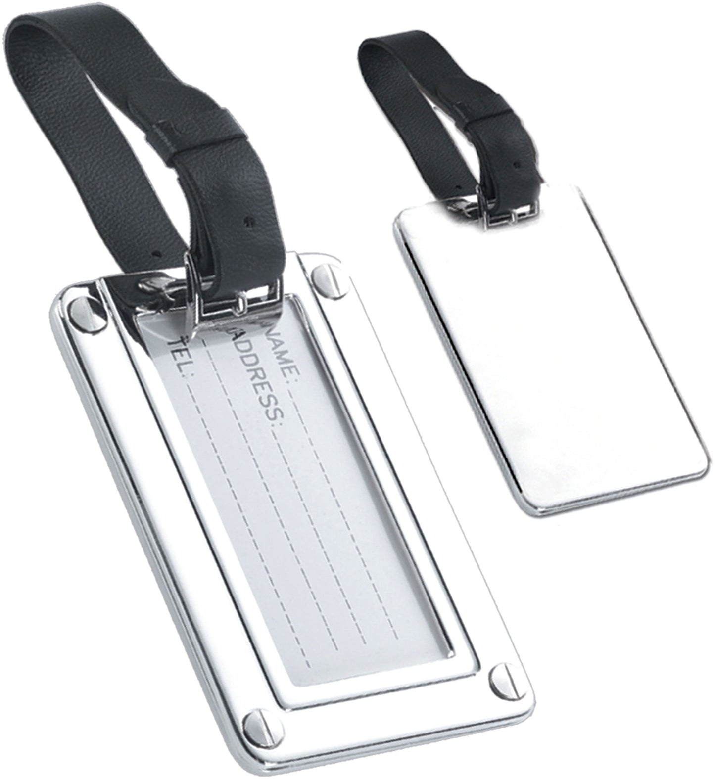 Natico Originals Silver-tone Luggage Tag