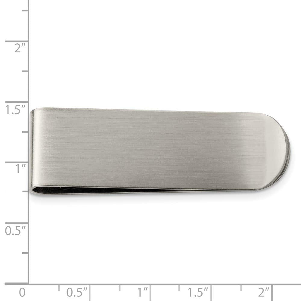 Mens Chisel Money Clip in Stainless Steel