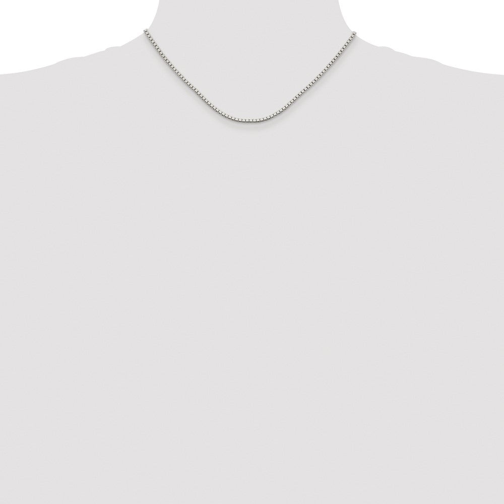 Sterling Silver Rhodium-plated 1.9mm Box Chain