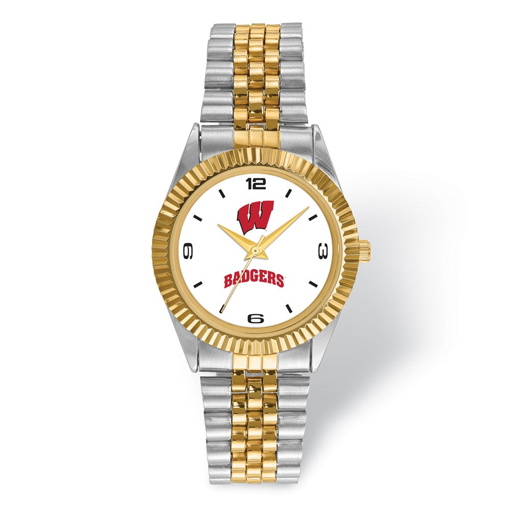 LogoArt University of Wisconsin Pro Two-tone Gents Quartz Watch QUWI165