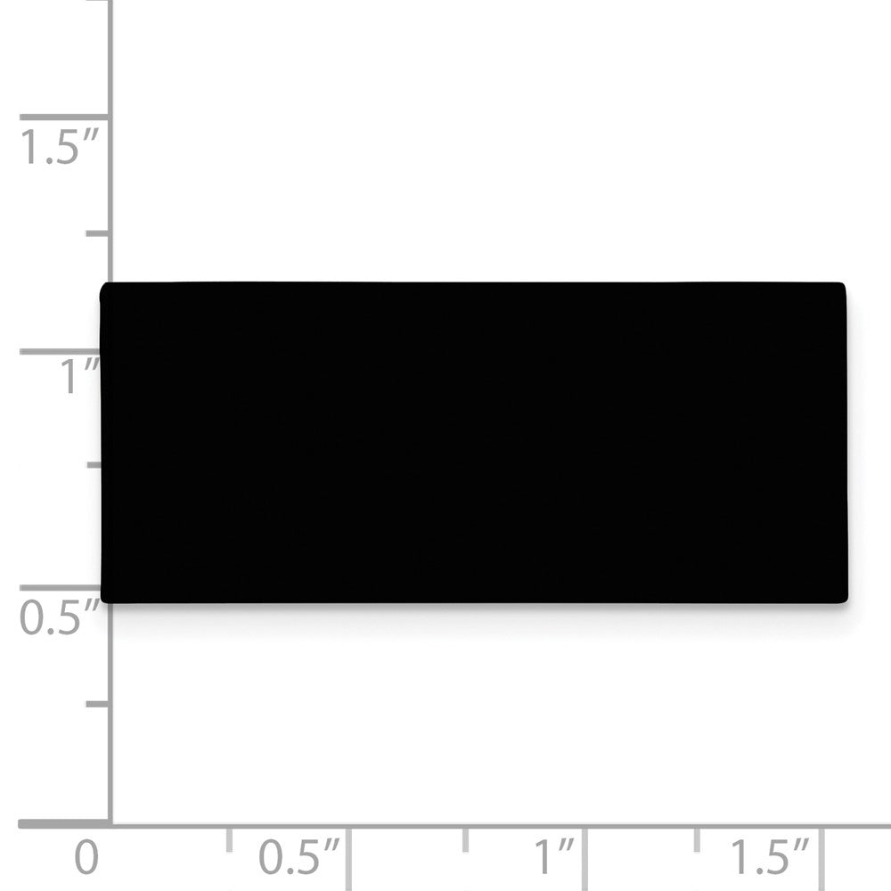 11/16 x 1 9/16 Black Anodized Aluminum Plates-Set of 6