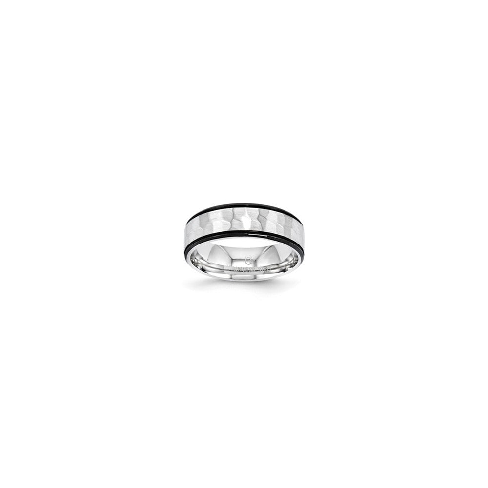 Stainless Steel GTS 7mm Hammer w/ Blk IP Ring