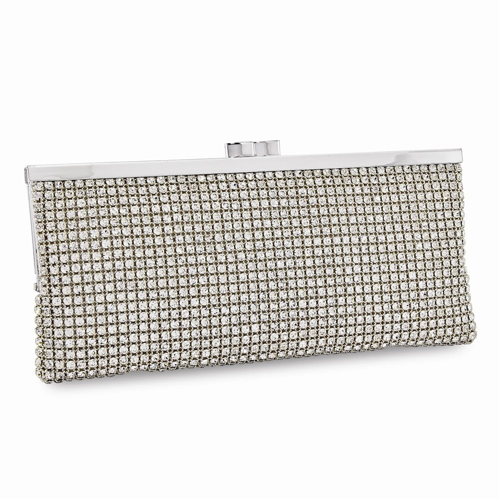Silver Swarovski Elements Handbag