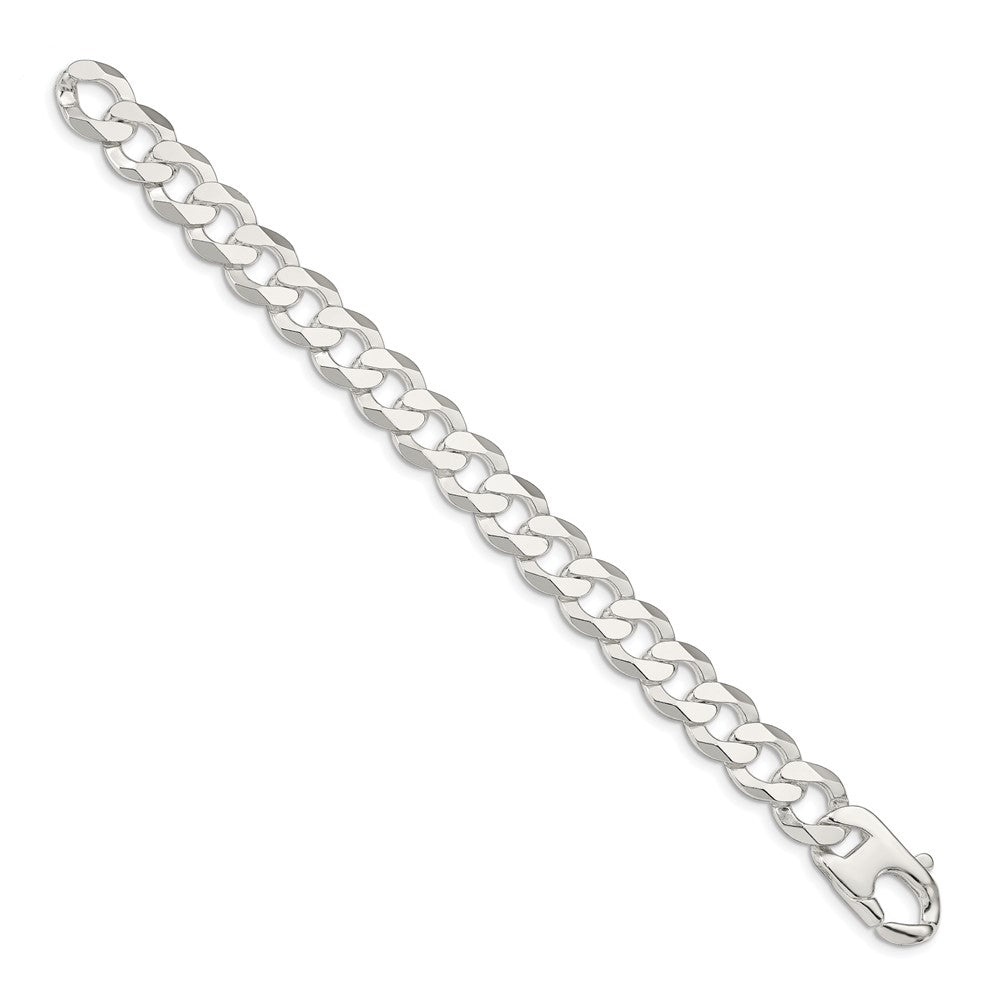 Sterling Silver 14mm Flat Curb Chain 9 inches