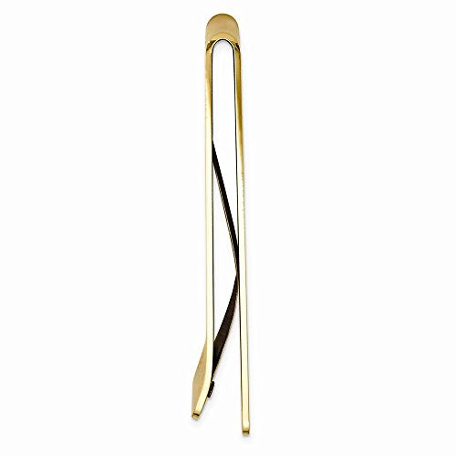 Gold-tone Textured Pattern Money Clip with Engraving Area QGM2704