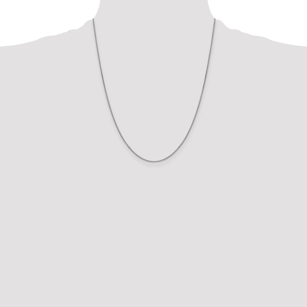 10k White Gold .8mm Box Chain