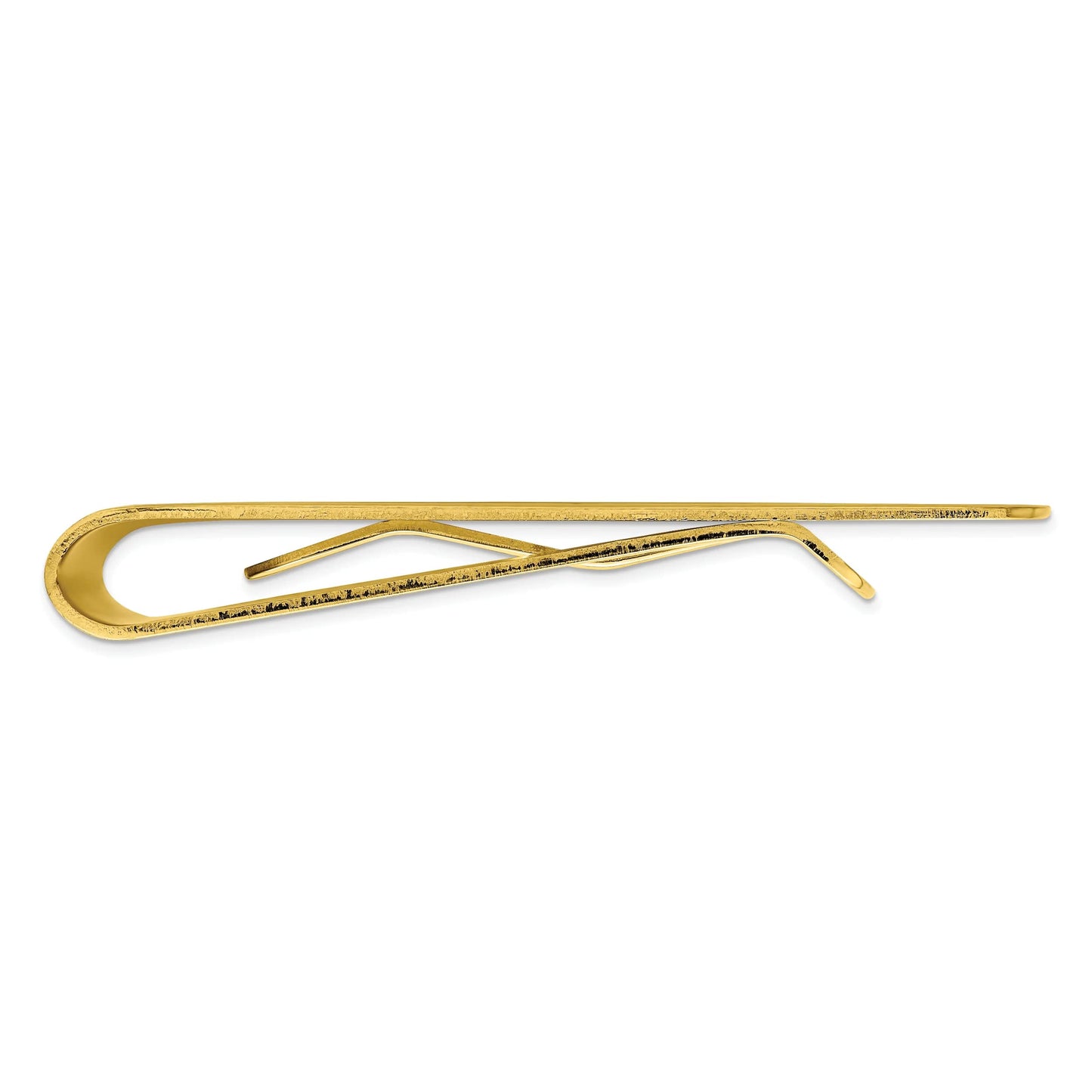 Gold-plated Kelly Waters Satin Patterned Corner Money Clip GL8737