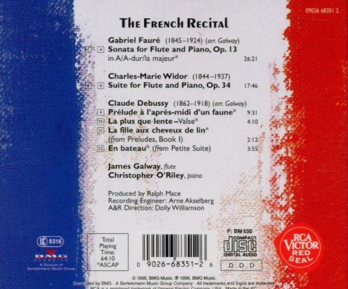 The French Recital: Gabriel Fauré: Sonata For Flute And Piano, Op