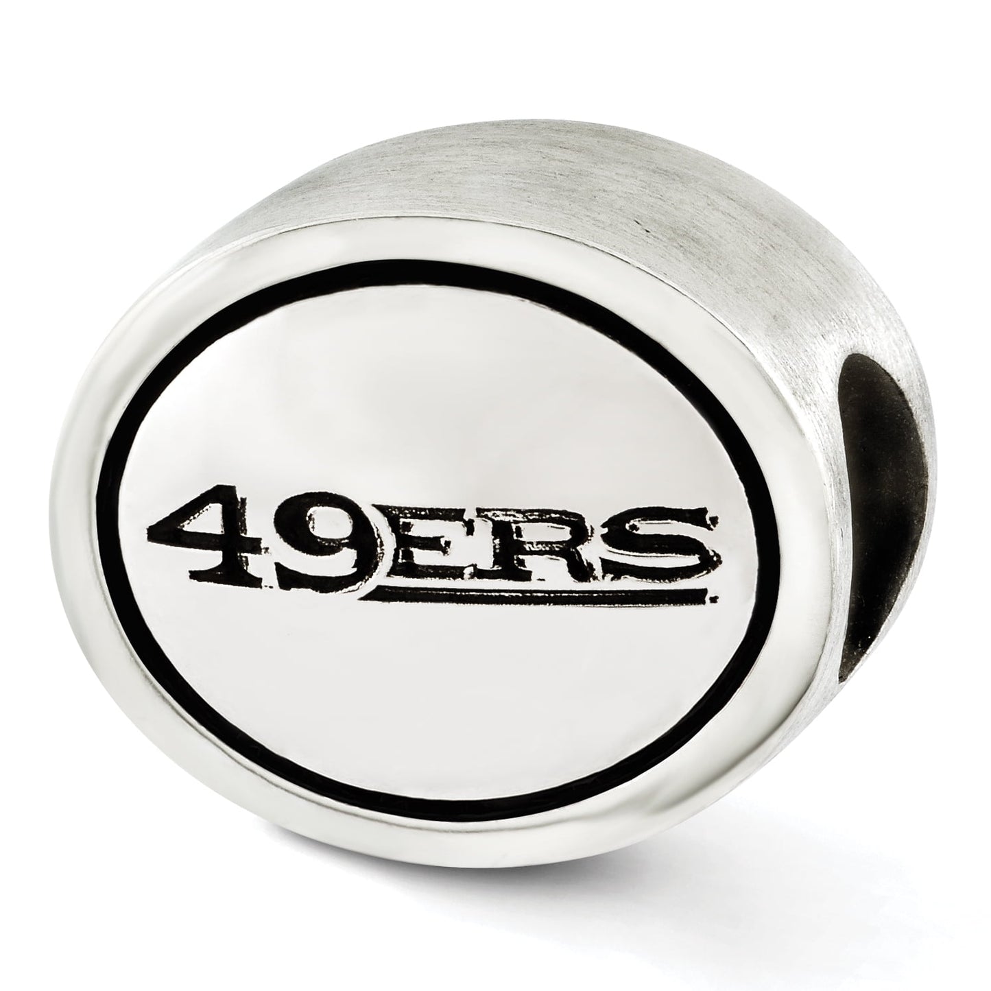 Sterling Silver Antiqued San Francisco 49ers NFL Bead