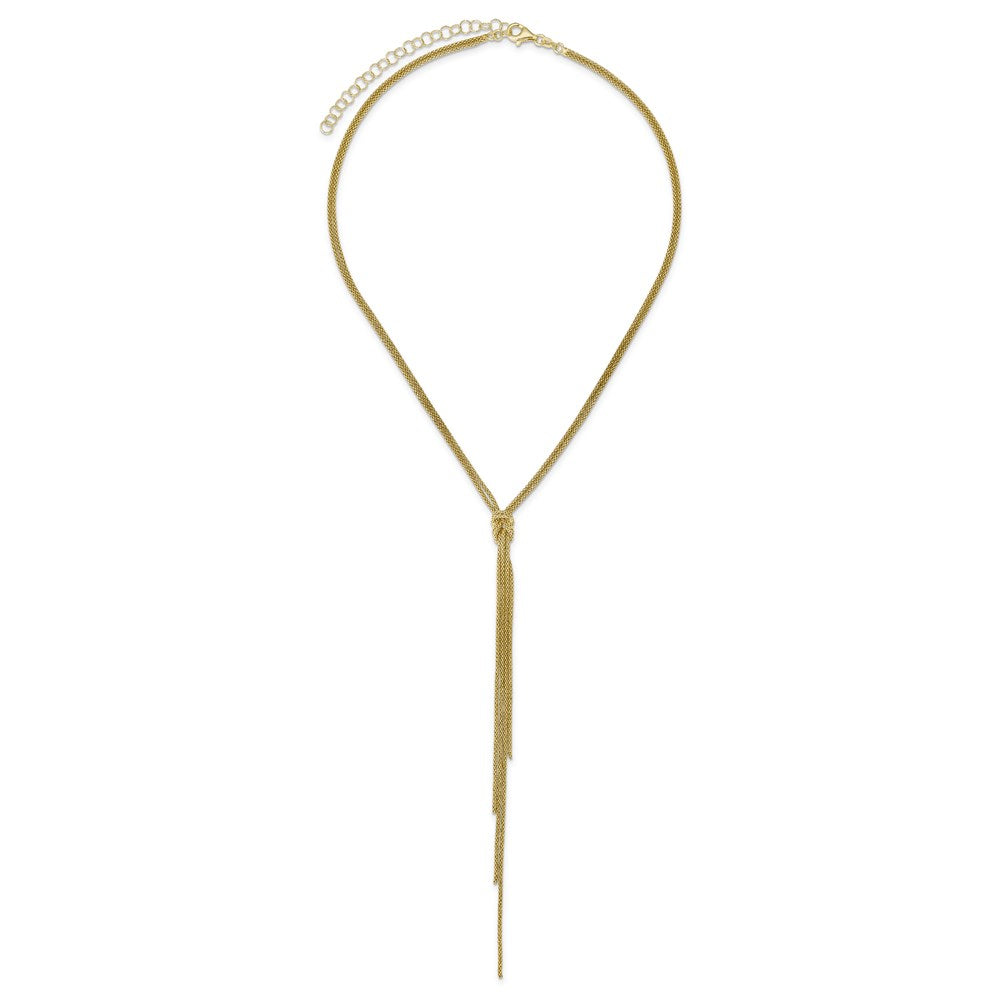 Sterling Classic Koreana Lariat Neck with love knot tassle drop 20 wi