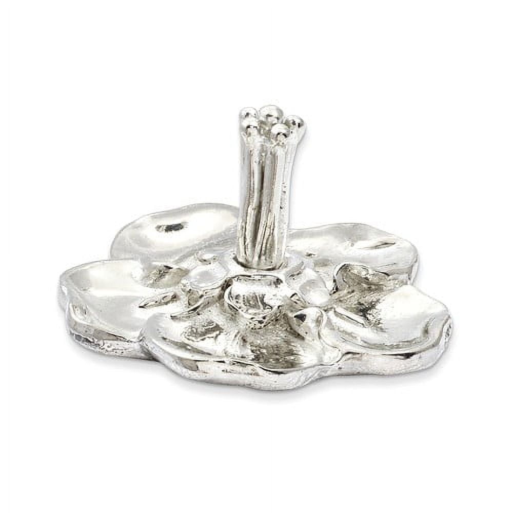 Handcrafted Tarnish-free Pewter Tiny Gardens Forget-Me-Not Ring Holder QGM12046