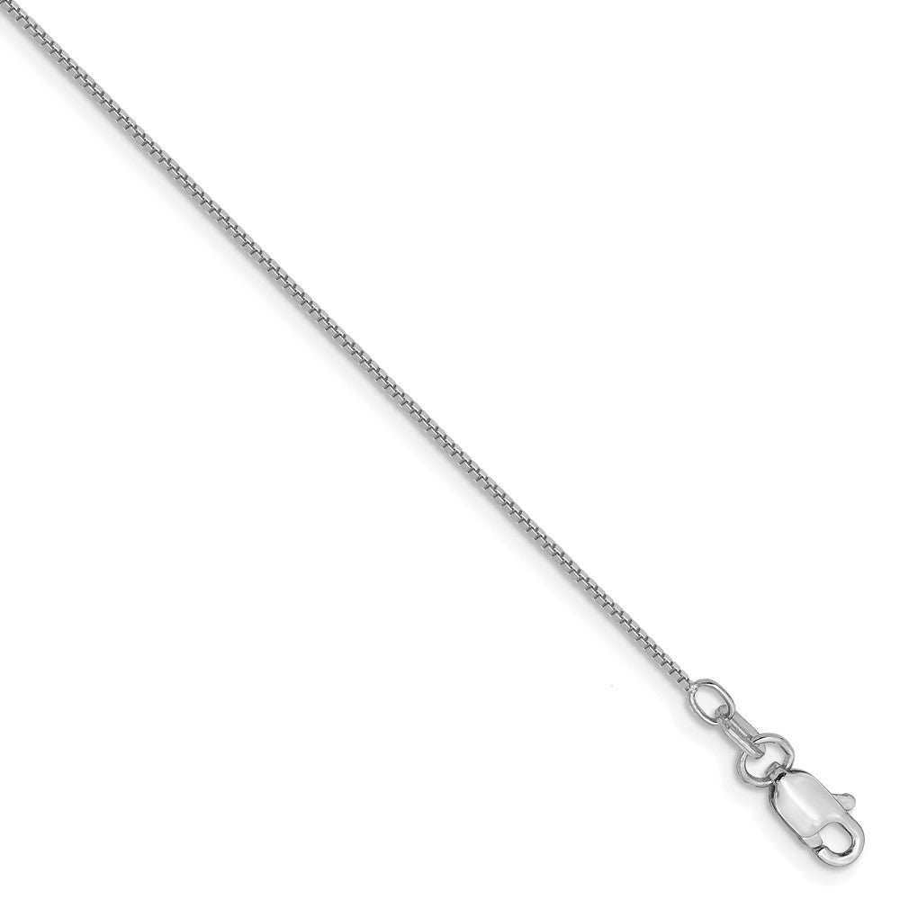 18k WG 0.70mm Box Chain
