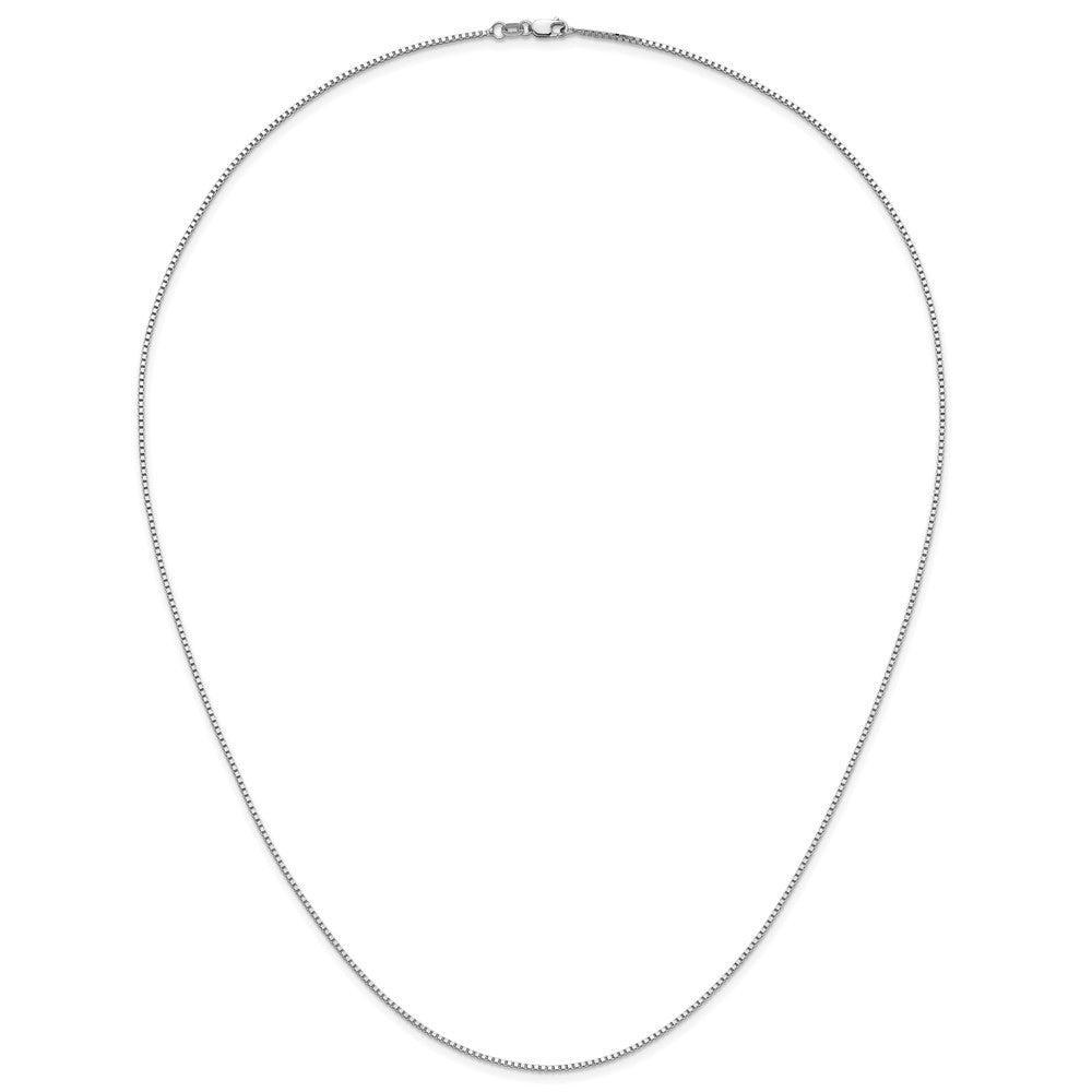 14K White Gold 1.10mm Box Chain