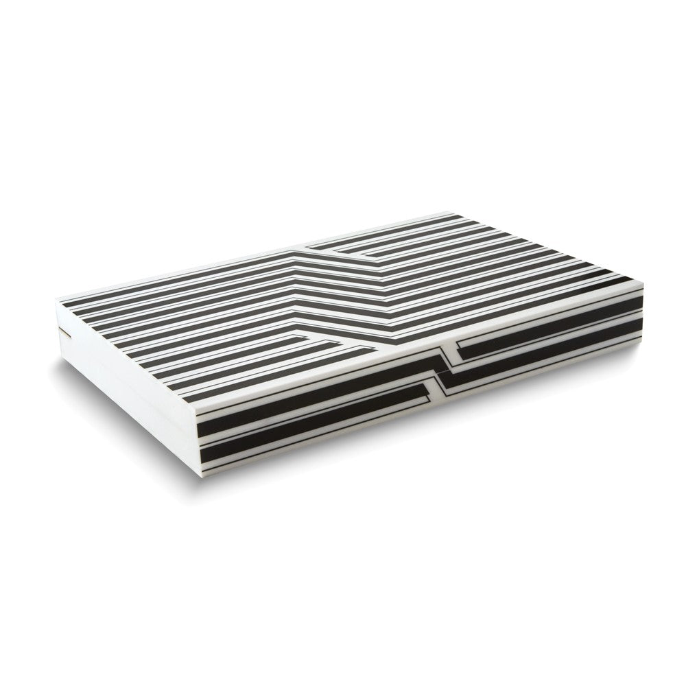 Black and White Acrylic Backgammon Set