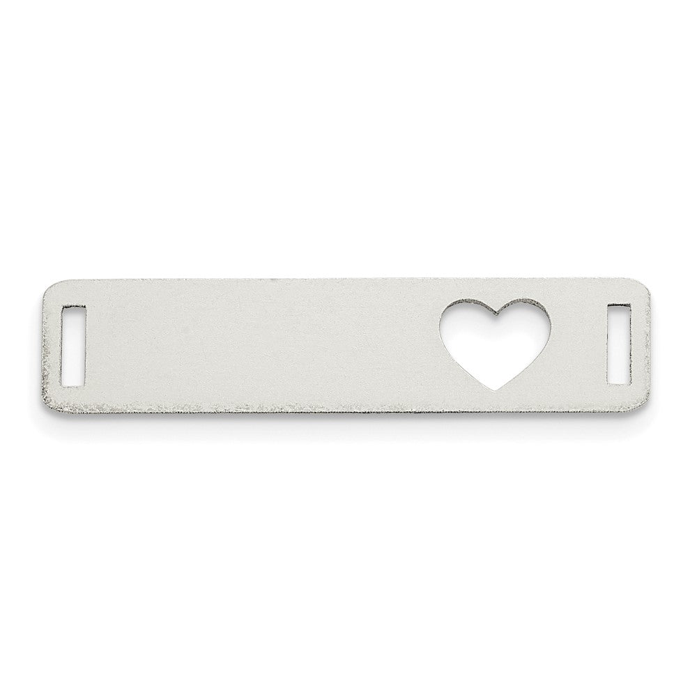 14K WG Cut out heart ID # AT12