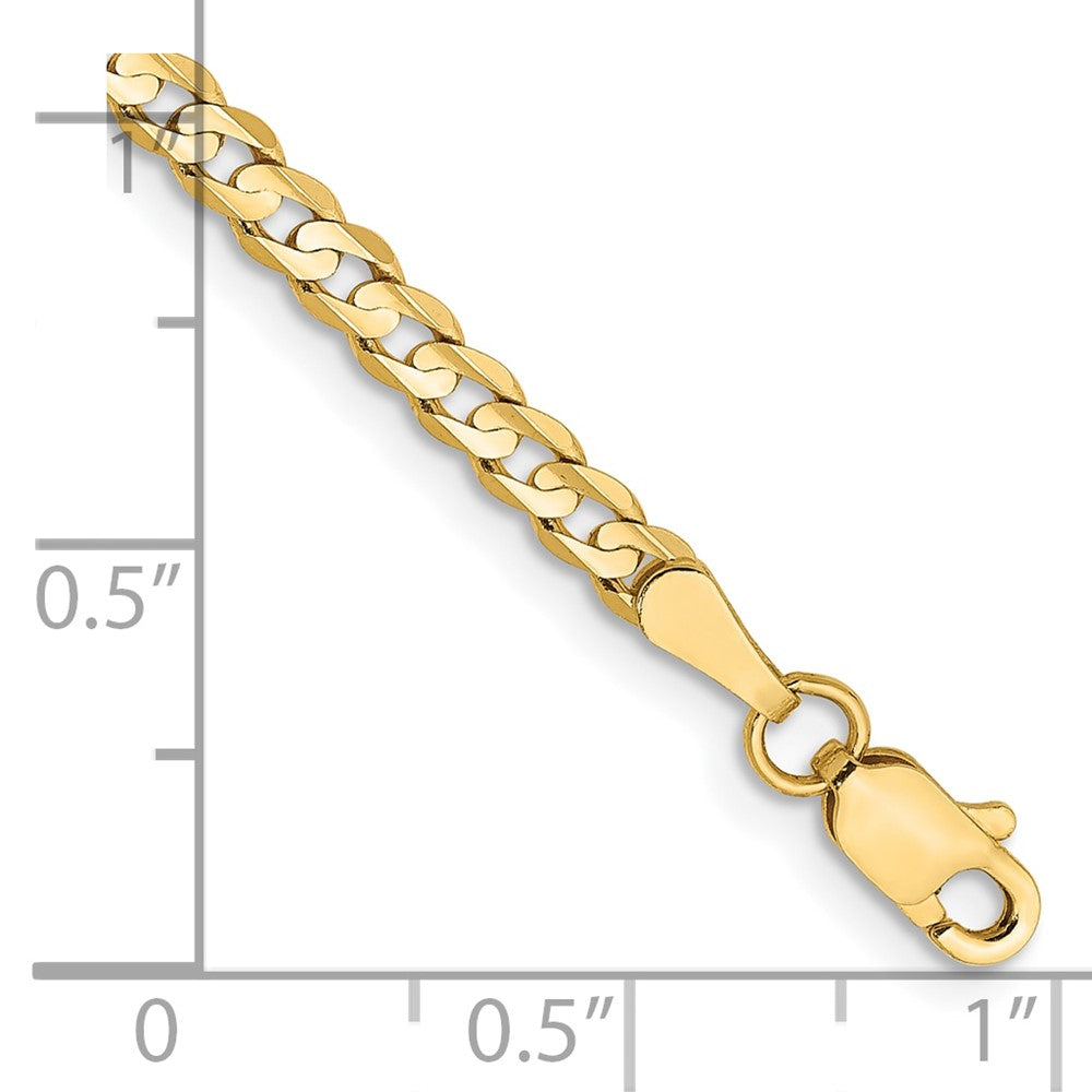 10K 3mm Open Concave Curb Chain 10K