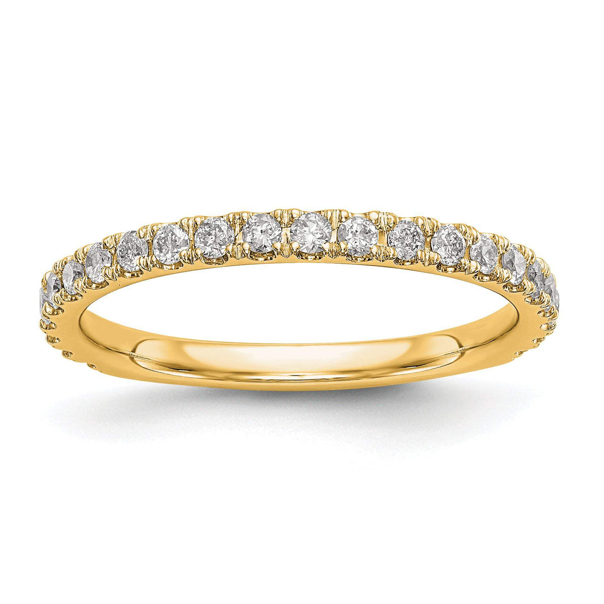 14k 3/8 carat Lab Grown Diamond VS/SI+ G+ Complete Wedding Band