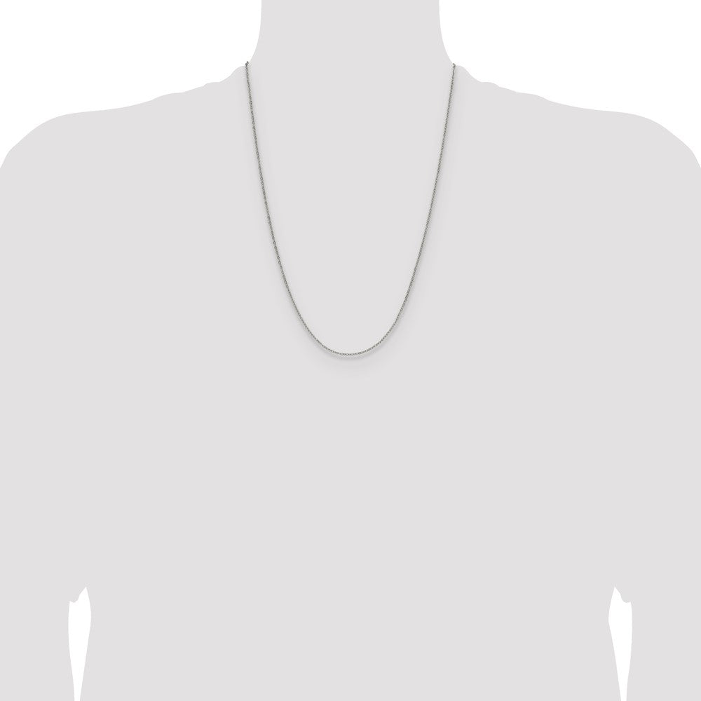 Chisel Stainless Steel Polished 1.9mm 24 inch Cable Chain