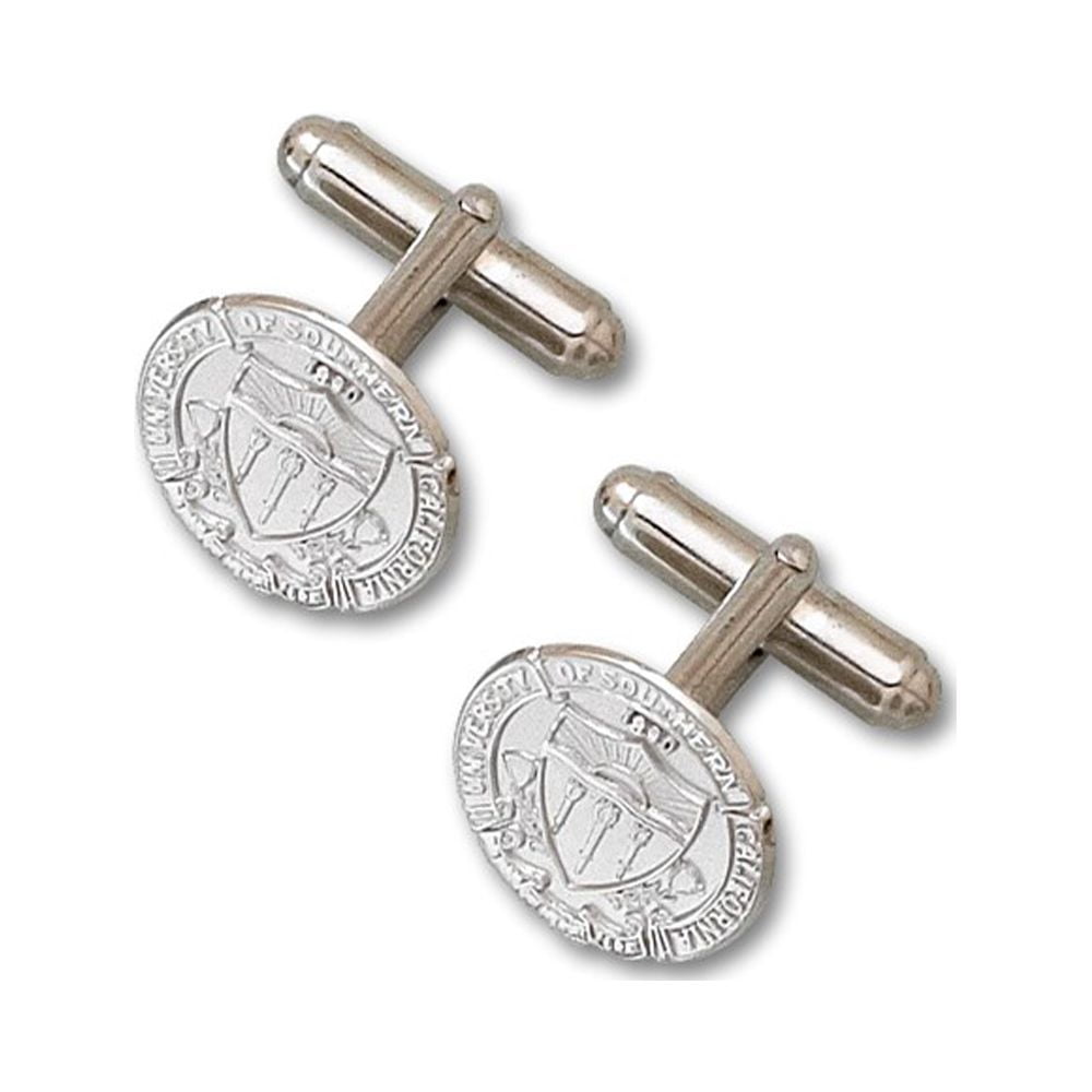 S/S UNIV OF SOUTHERN CALIFORNIA SEAL CUFF LINKS 5/8 QUSC003CL-SS