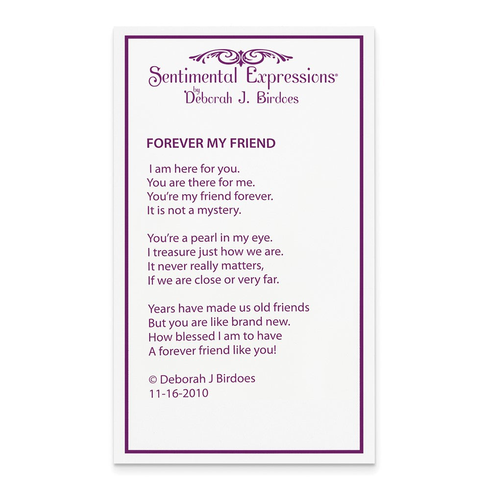 Sentimental Expressions Sterling Silver Rhodium-plated CZ and FW Cultured Pearl My Friend 18in Heart Necklace 18 Inches