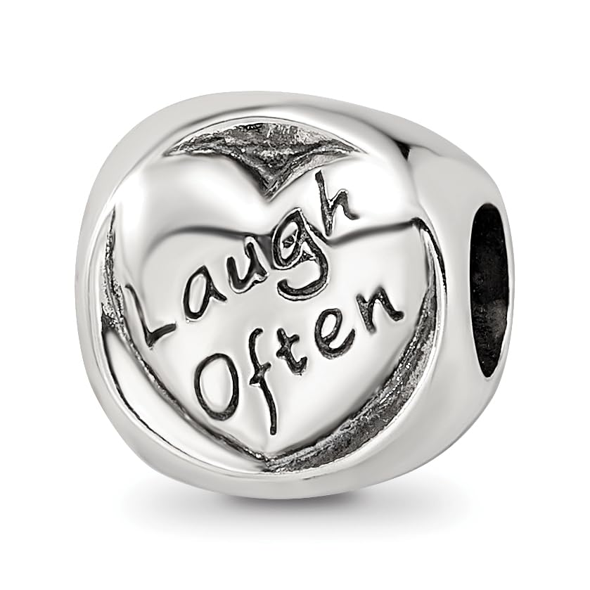 Sterling Silver Reflections Live Simply Trilogy Bead