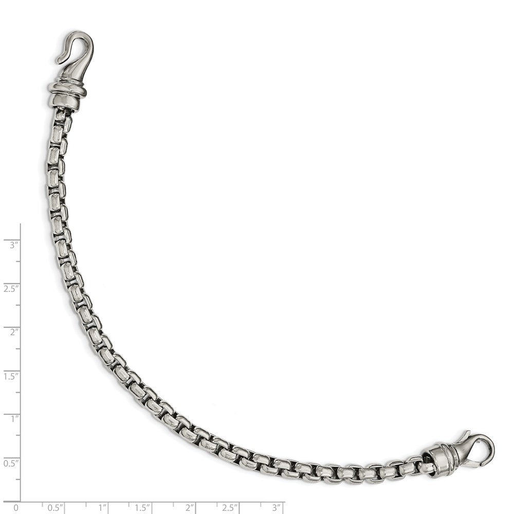 Stainless Steel Polished 8.5in Bracelet 8.5 inches