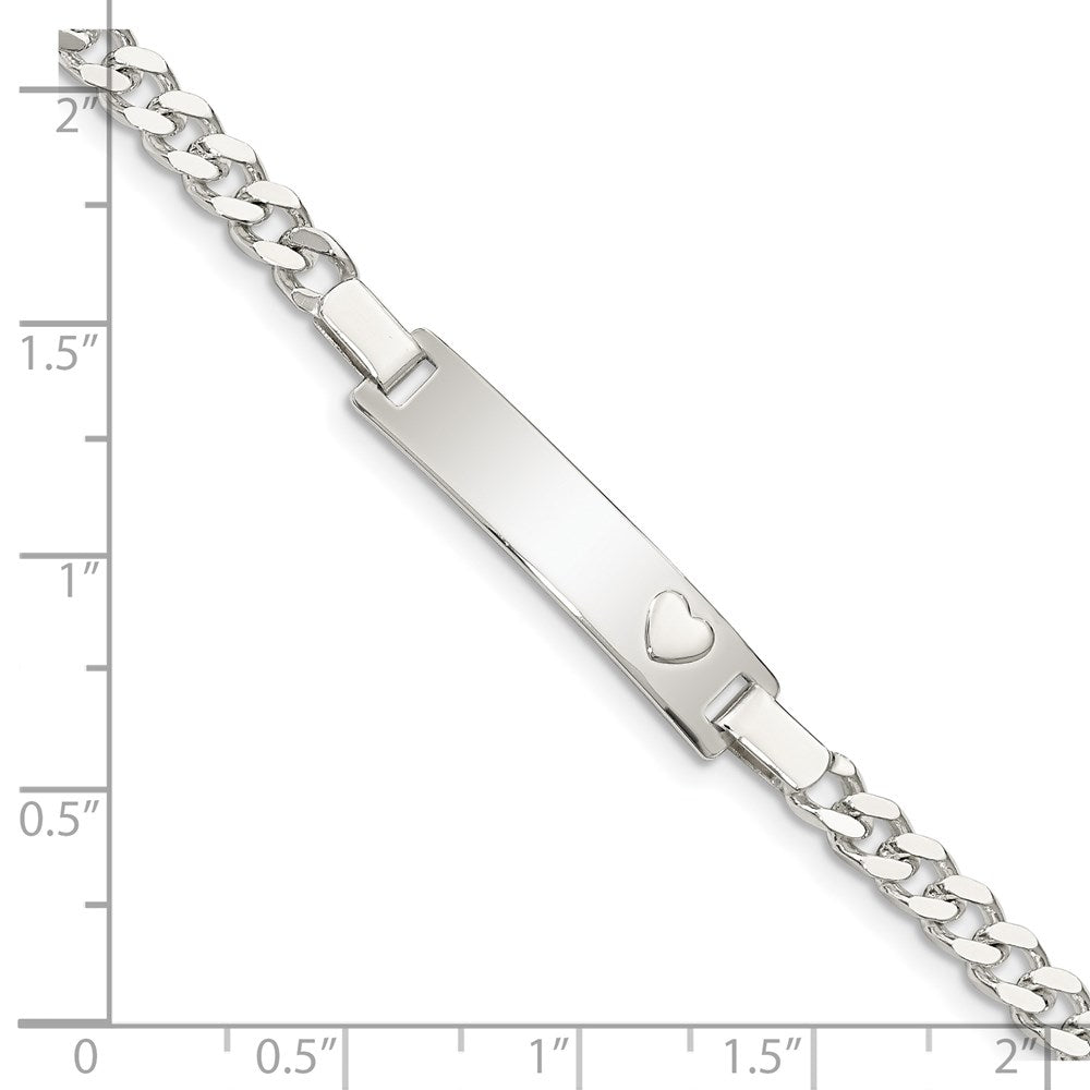 Sterling Silver Baby ID Bracelet 6 inches