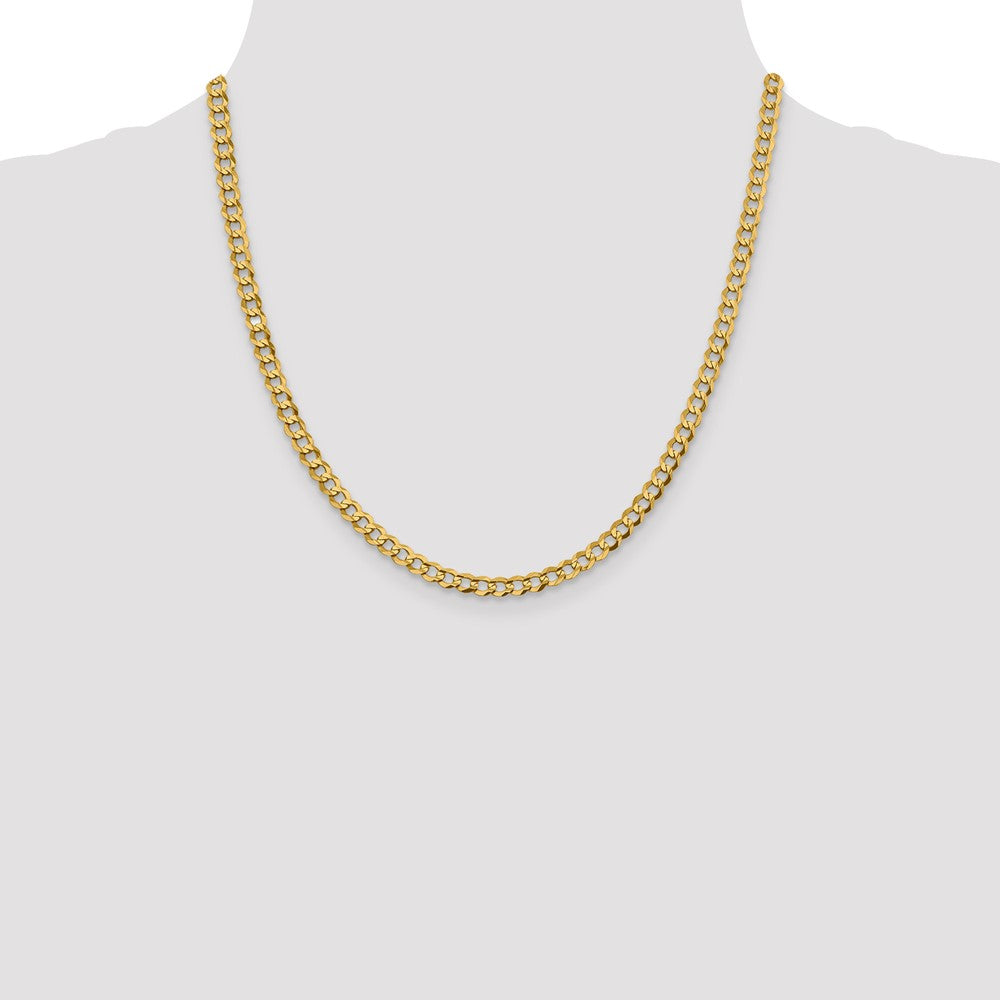 10K 4.7mm Lightweight Flat Cuban Chain