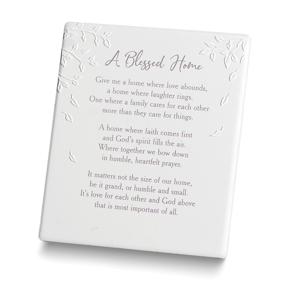 Ceramic A Blessed Home Wall Plaque