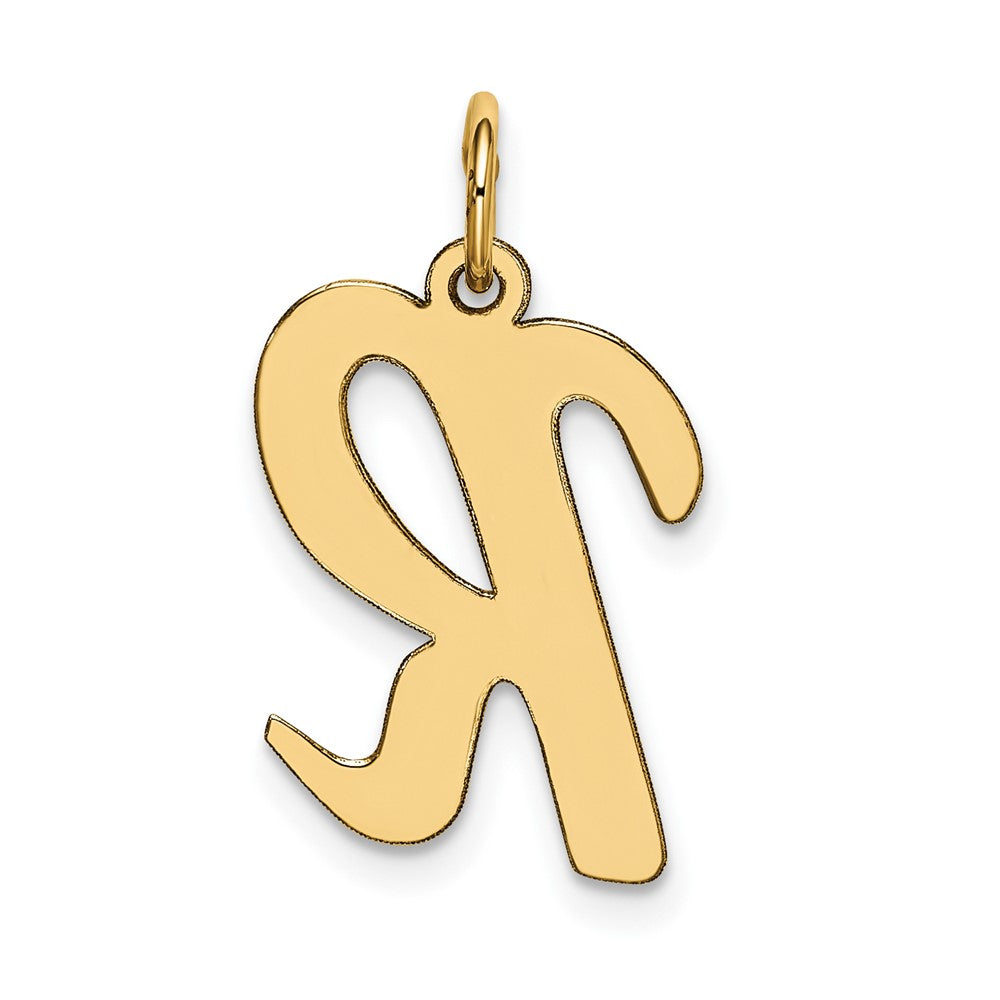 10k Large Script Letter R Initial Charm