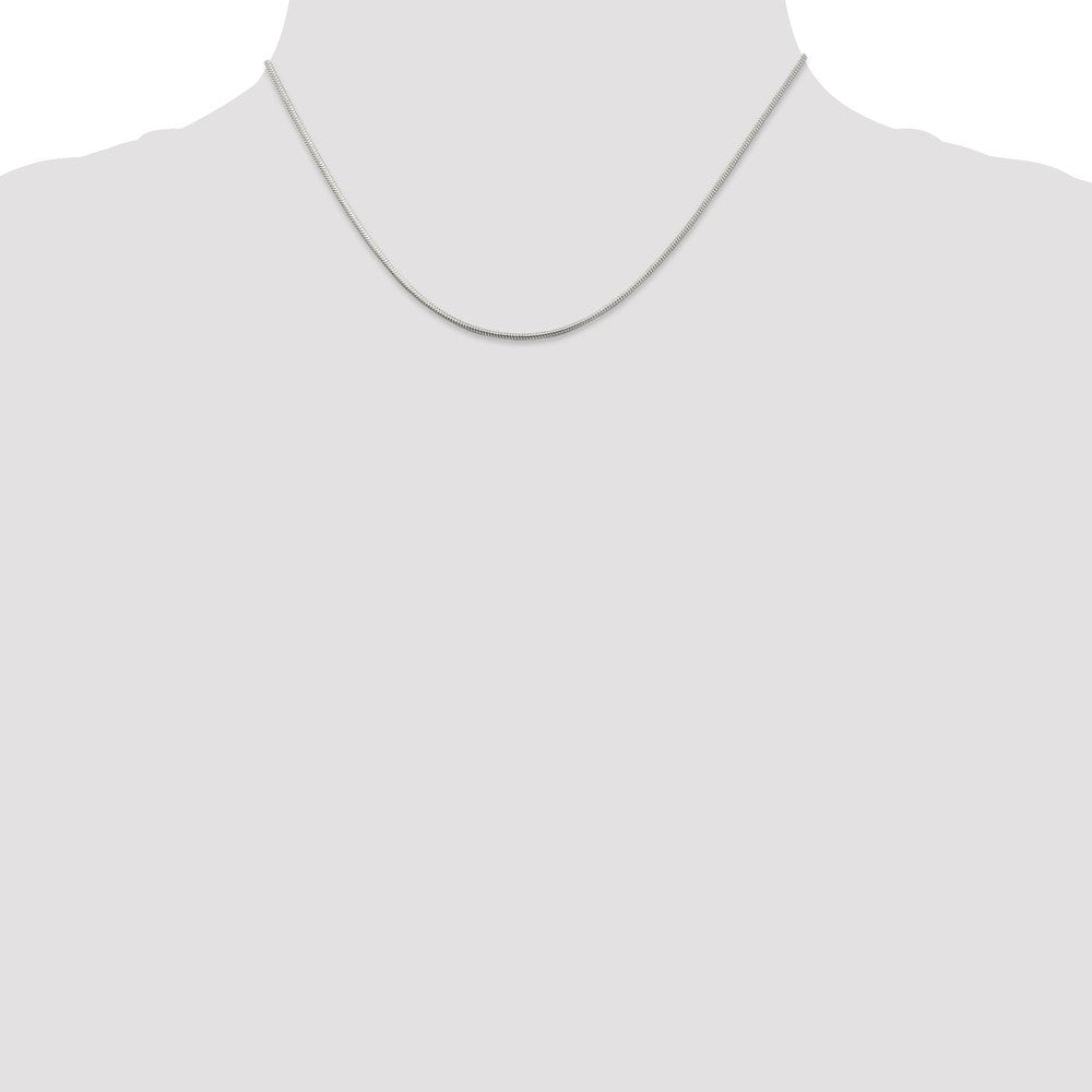 Sterling Silver 1.2mm Round Snake Chain 16 Inches