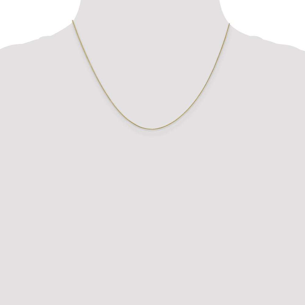 10k White Gold .5mm Baby Box Chain