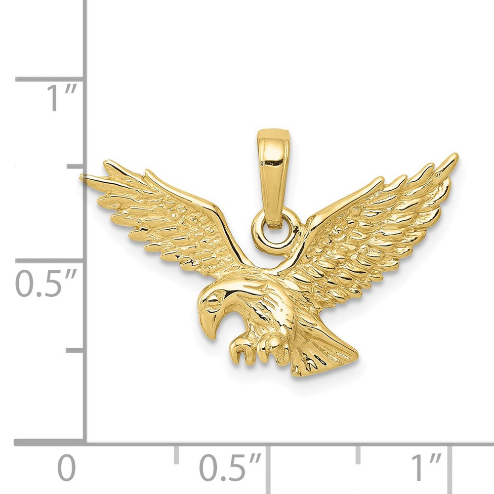 10k Gold 3-D Eagle Charm