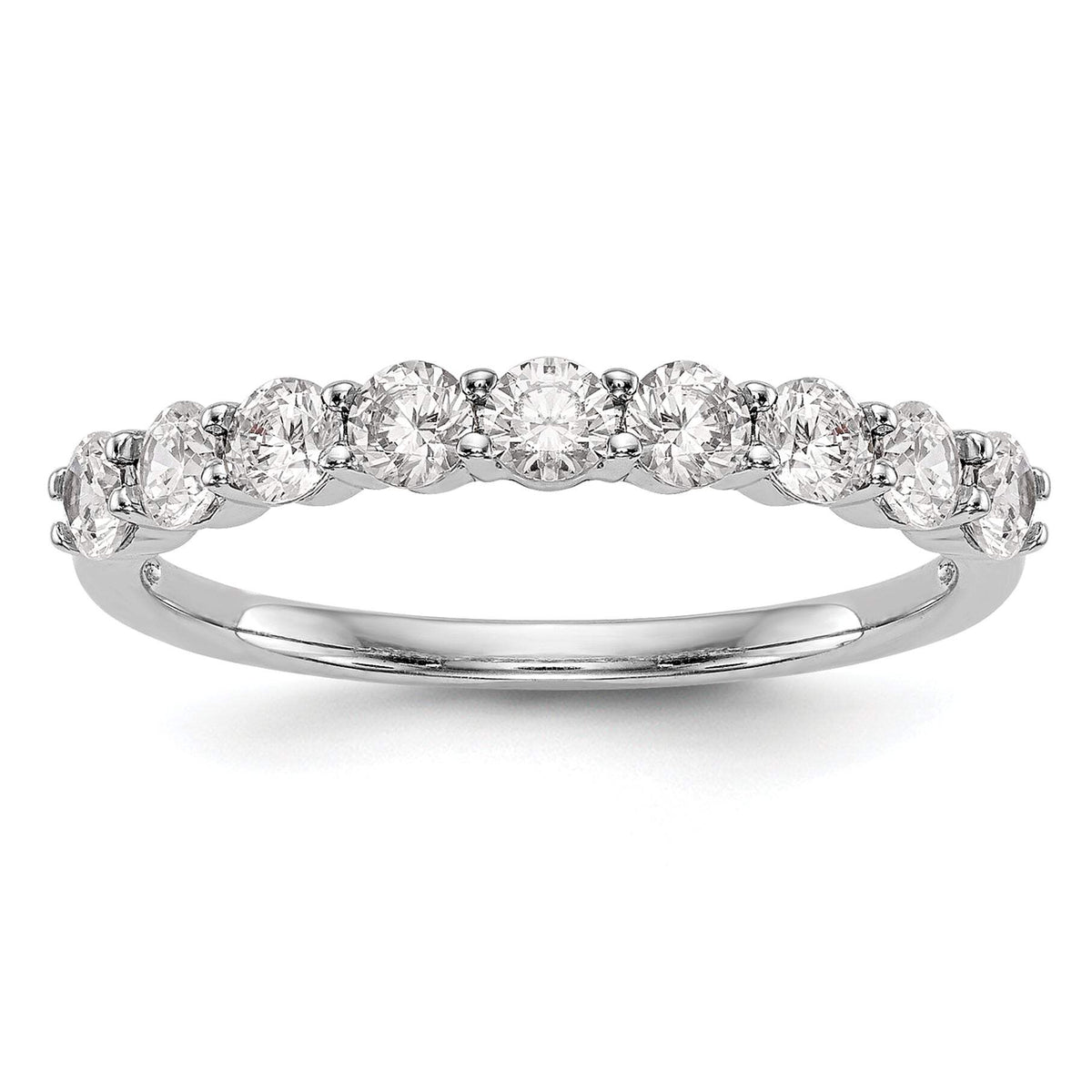 14k White Gold 3/4 carat Lab Grown Diamond VS/SI+ G+ Complete Wedding Band