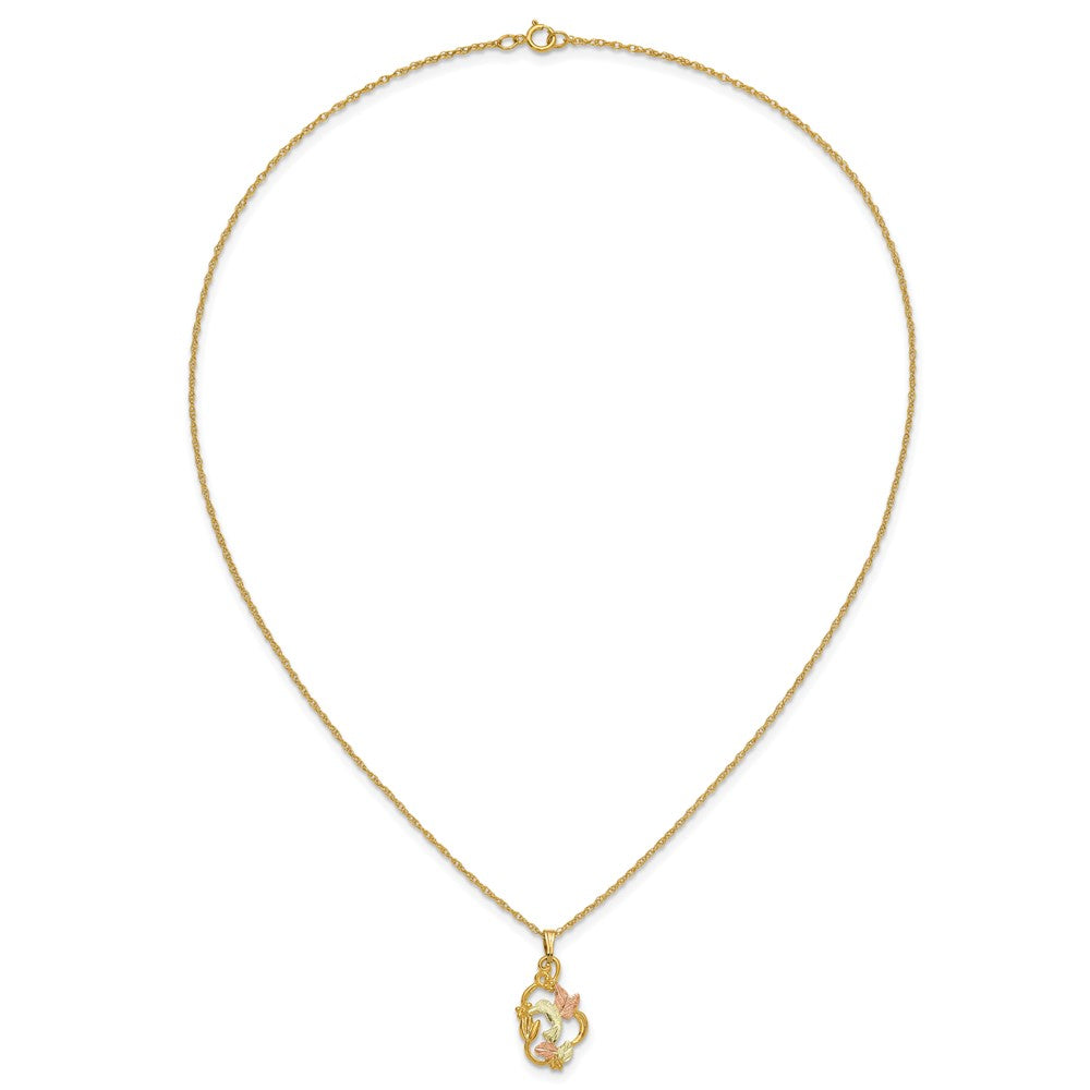 10k Tri-color Black Hills Gold Necklace