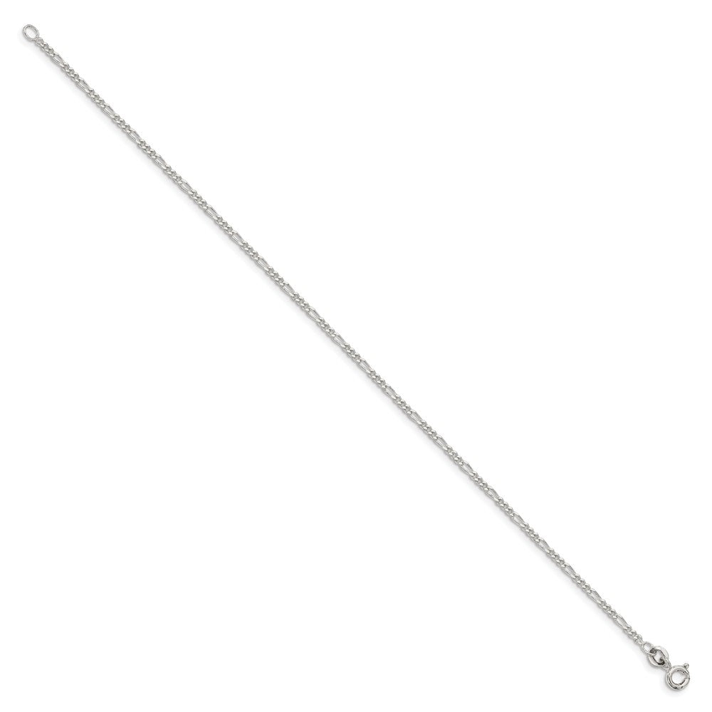 Sterling Silver 1.75mm Figaro Chain 8 inches