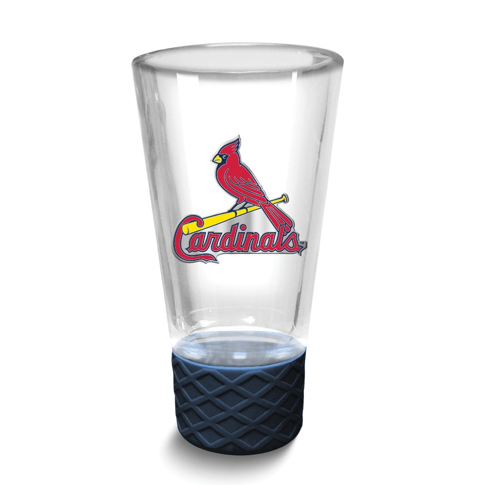 MLB St Louis Cardinals Collectors 4 oz. Shot Glass with Silicone Base