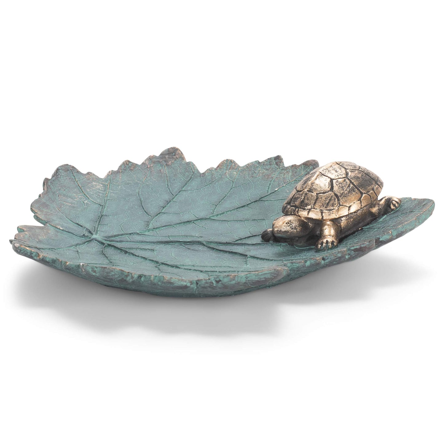 Roman 14108 Turtle Leaf Bird Bath, 2-inch Height