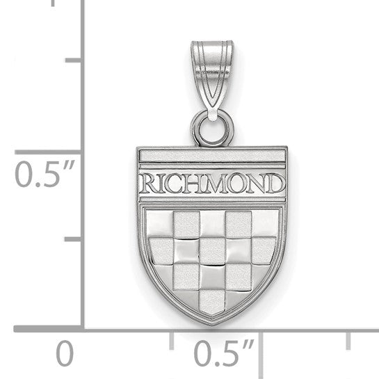 Sterling Silver University of Richmond Small Shield Pendant
