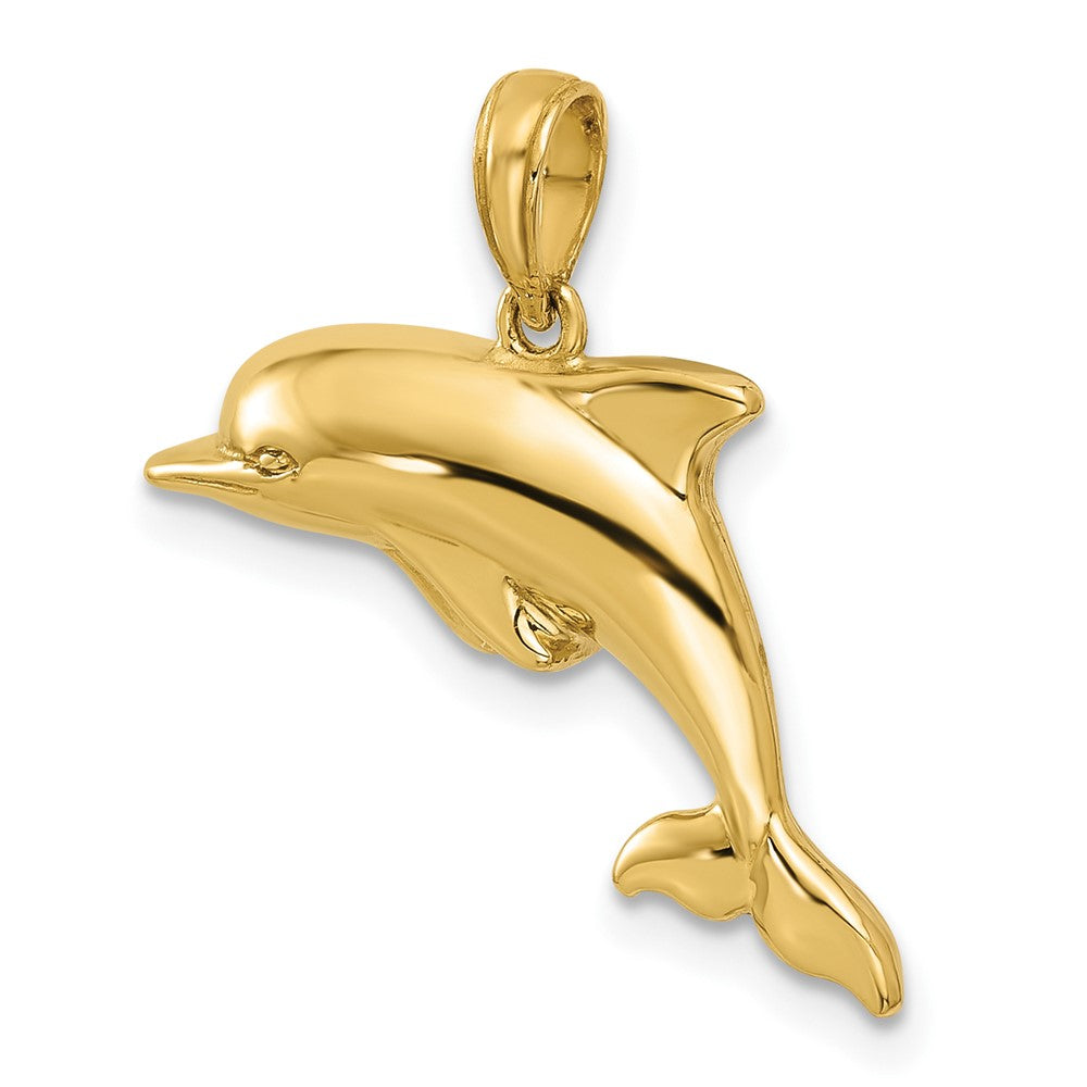 10k Gold Dolphin Pendant